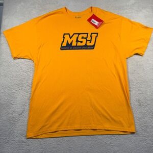 Champion MSJ Mount St. Joseph University Gold Tee Mens‎ XL Deadstock 2010s NWT